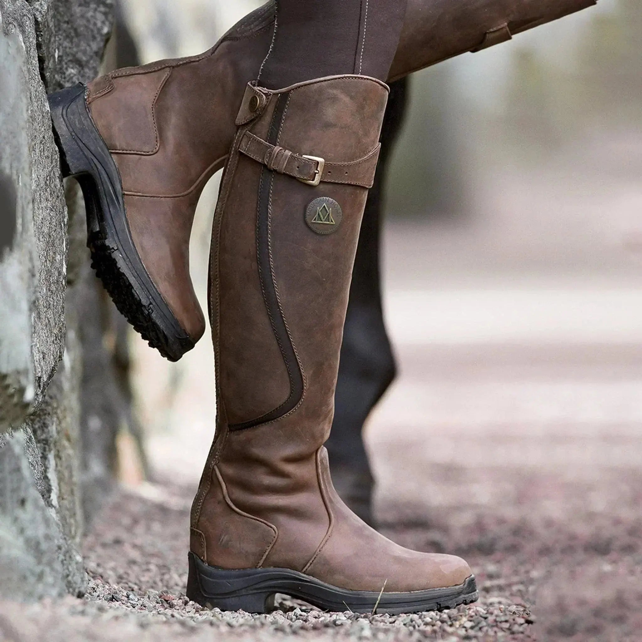 Kelsey | Women's Leather Waterproof Boots Tall Buckle