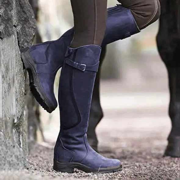Kelsey | Women's Leather Waterproof Boots Tall Buckle