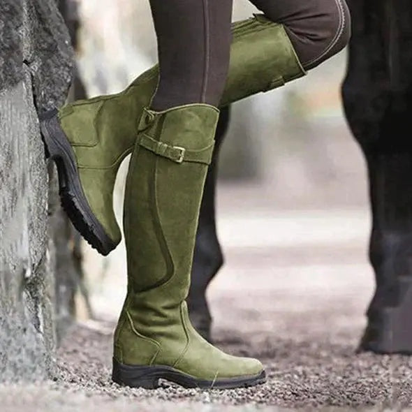 Kelsey | Women's Leather Waterproof Boots Tall Buckle