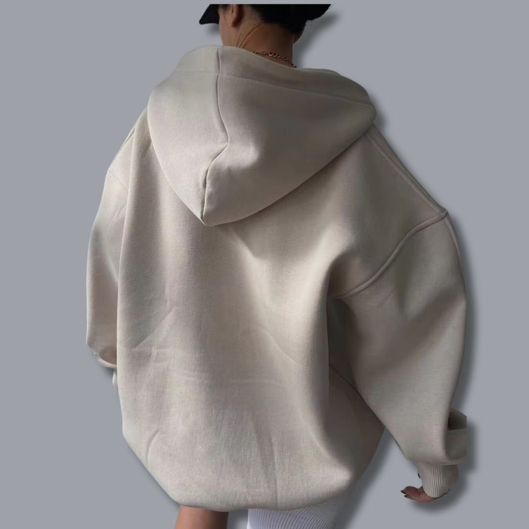 Evelyn | Women's Oversized Hoodie V Neck Athletic Sweatshirt