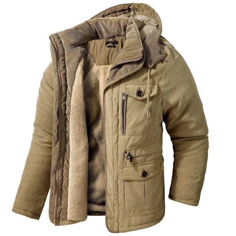 Dominic | Men's Puffer Jacket Hooded Fleece Lined