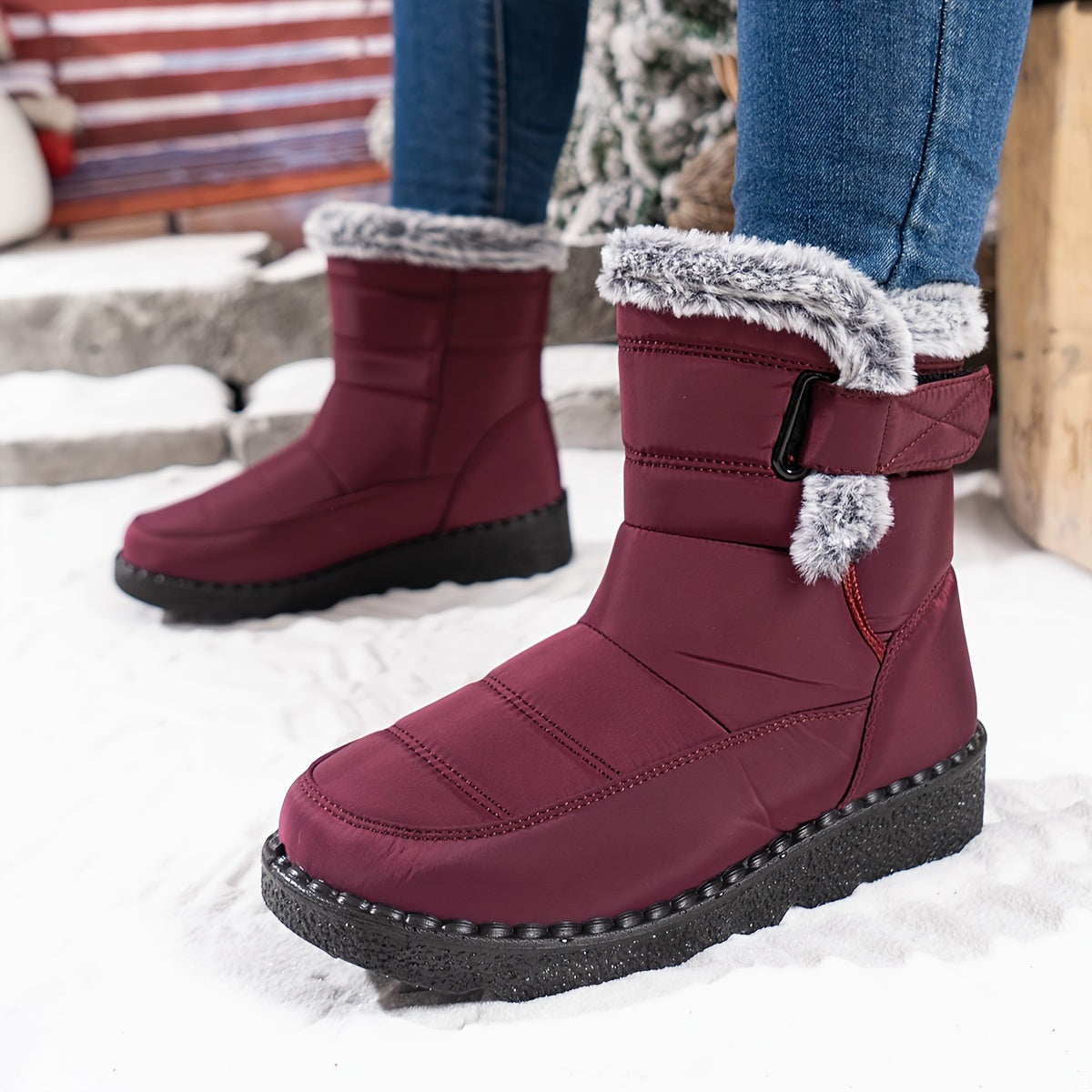 Erin | Women's Waterproof Snow Boots Faux Fur Lined