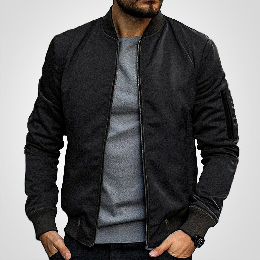 Jack | Men's Bomber Jacket Zip Up with Sleeve Pocket