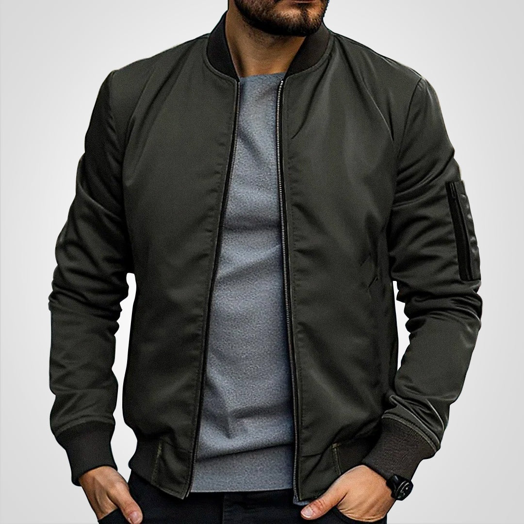 Jack | Men's Bomber Jacket Zip Up with Sleeve Pocket
