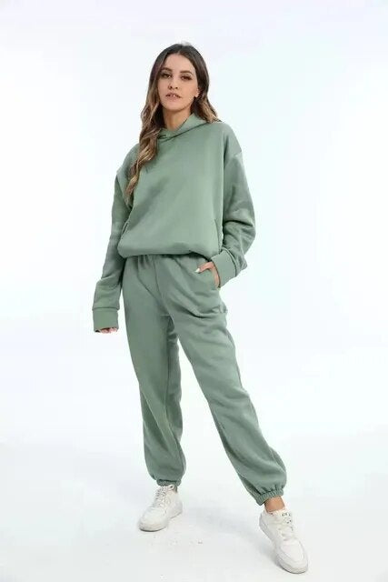 Lydia | Women's Hooded Sweatsuit Sweatshirt and Pants Set