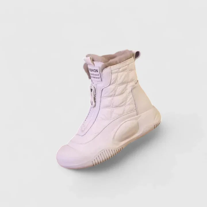 Cassidy | Women's Waterproof Boots Lined Flat Front Zip