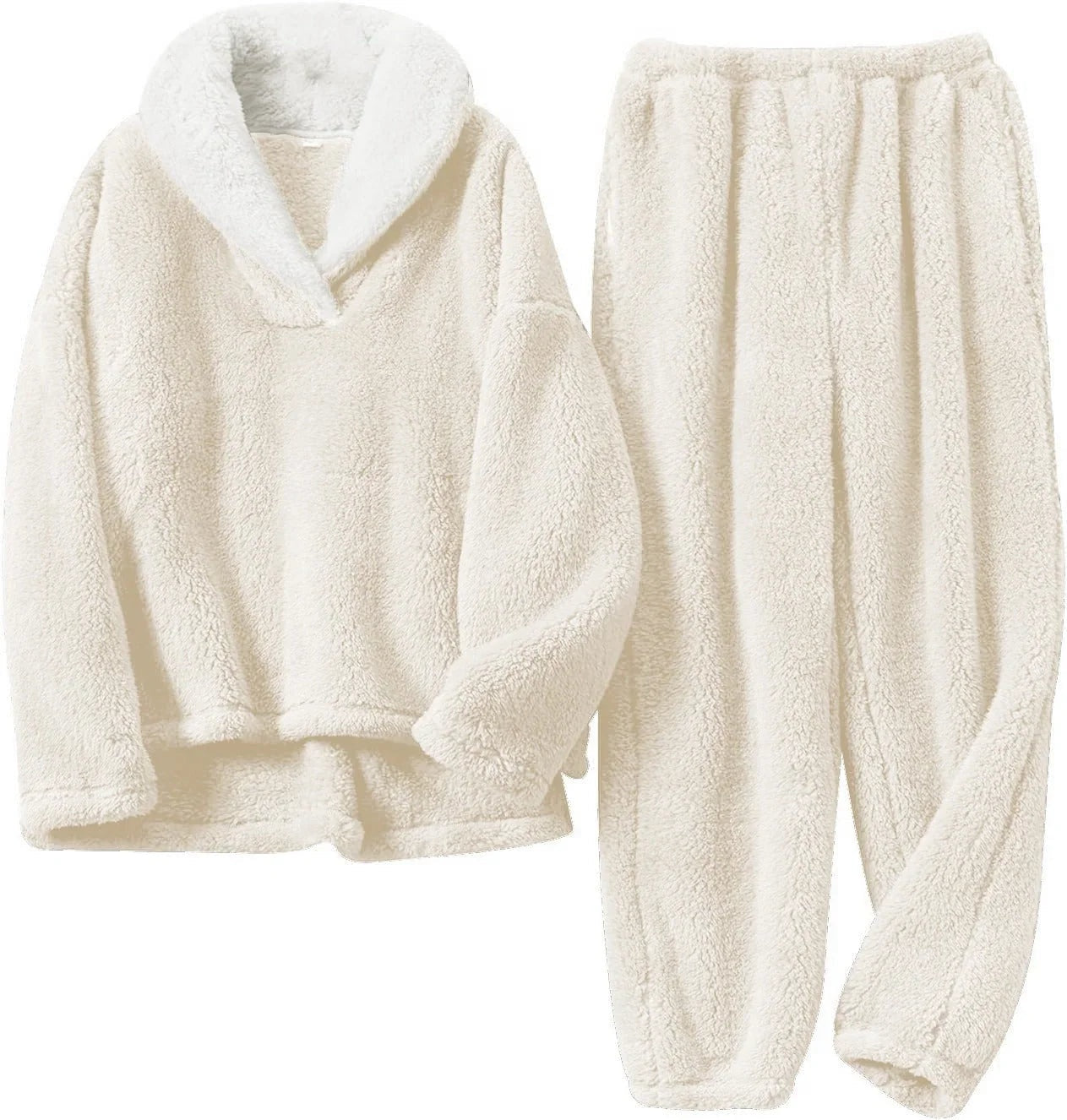 Luna | Women's Sherpa Pajama Set Two Piece Lounge Set