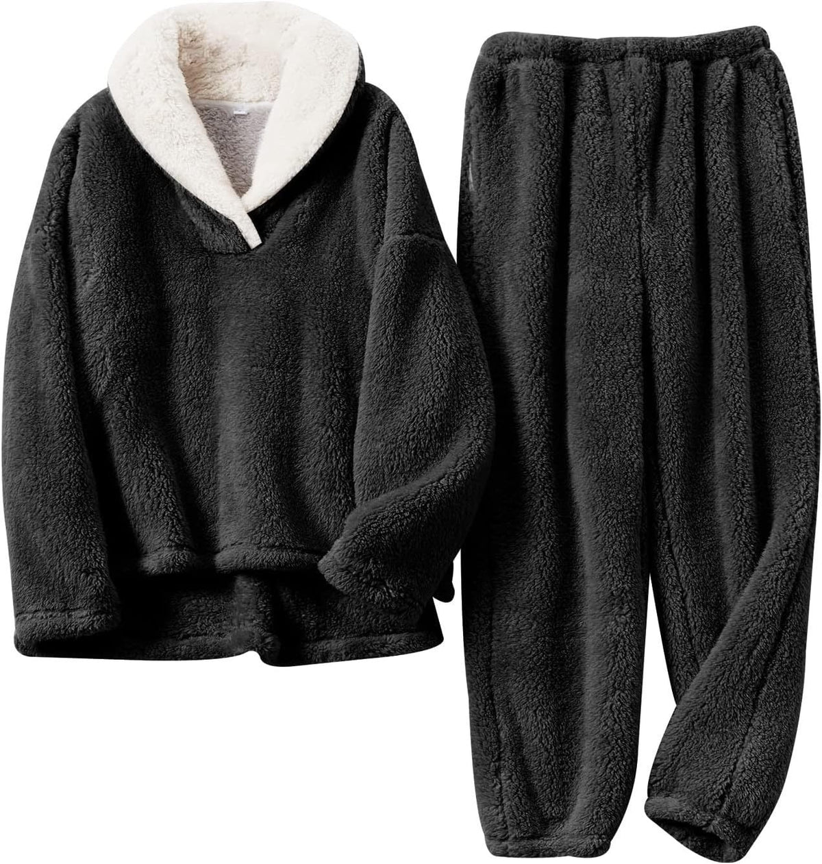 Luna | Women's Sherpa Pajama Set Two Piece Lounge Set
