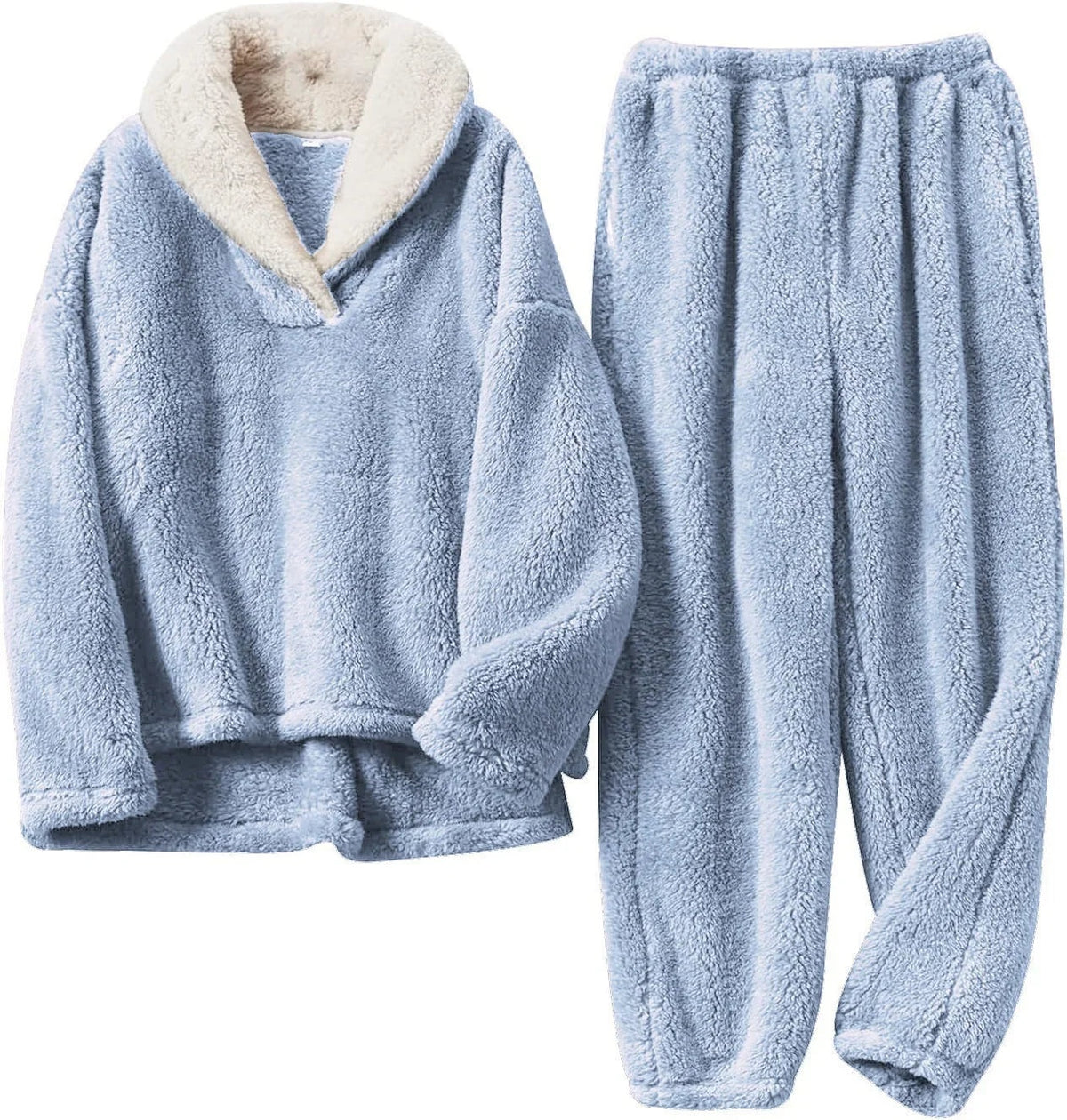 Luna | Women's Sherpa Pajama Set Two Piece Lounge Set
