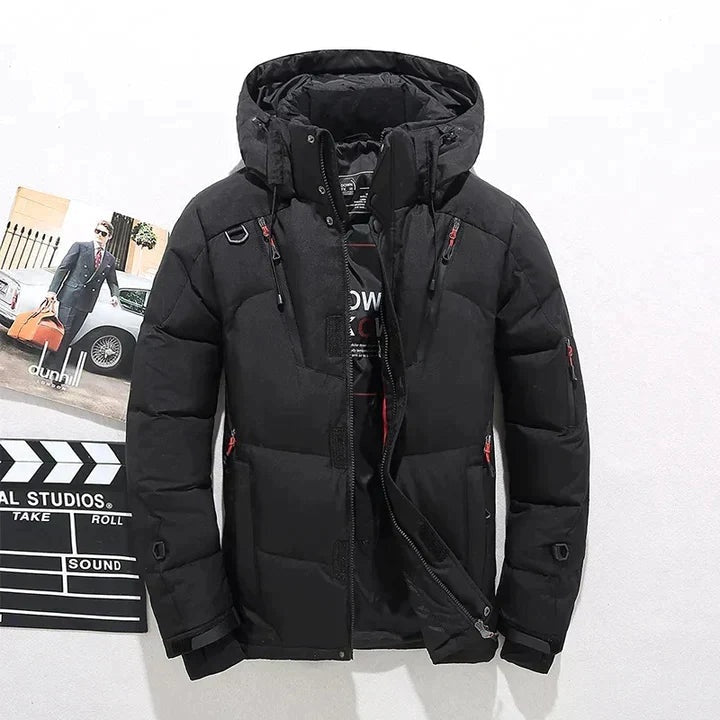Sean | Men's Hooded Puffer Jacket Multiple Pockets