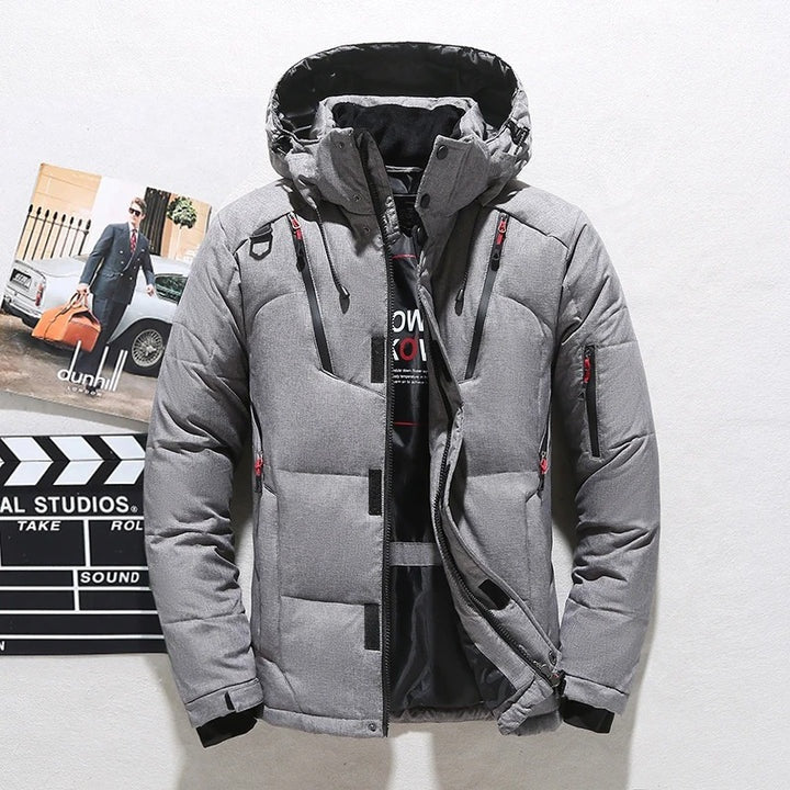 Sean | Men's Hooded Puffer Jacket Multiple Pockets