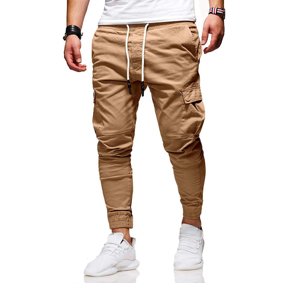Zachary | Men's Cargo Sweatpants Elastic Waist Pockets