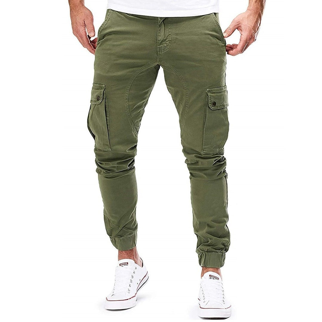 Zachary | Men's Cargo Sweatpants Elastic Waist Pockets