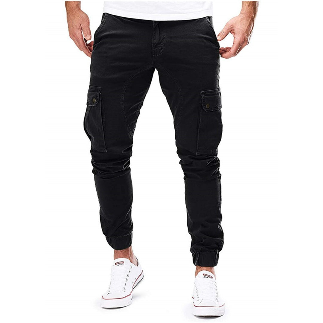 Zachary | Men's Cargo Sweatpants Elastic Waist Pockets