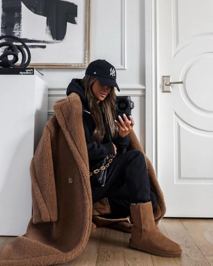 Cora | Women's Long Sherpa Coat Oversized Teddy Coat