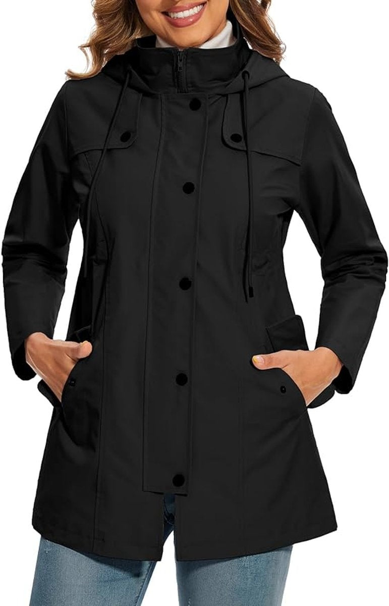Hailey | Women's Waterproof Anorak Jacket Hooded Windbreaker
