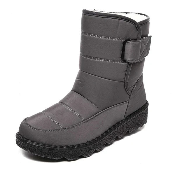 Gemma | Women's Waterproof Boots Warm Lined Flat Hook and Loop