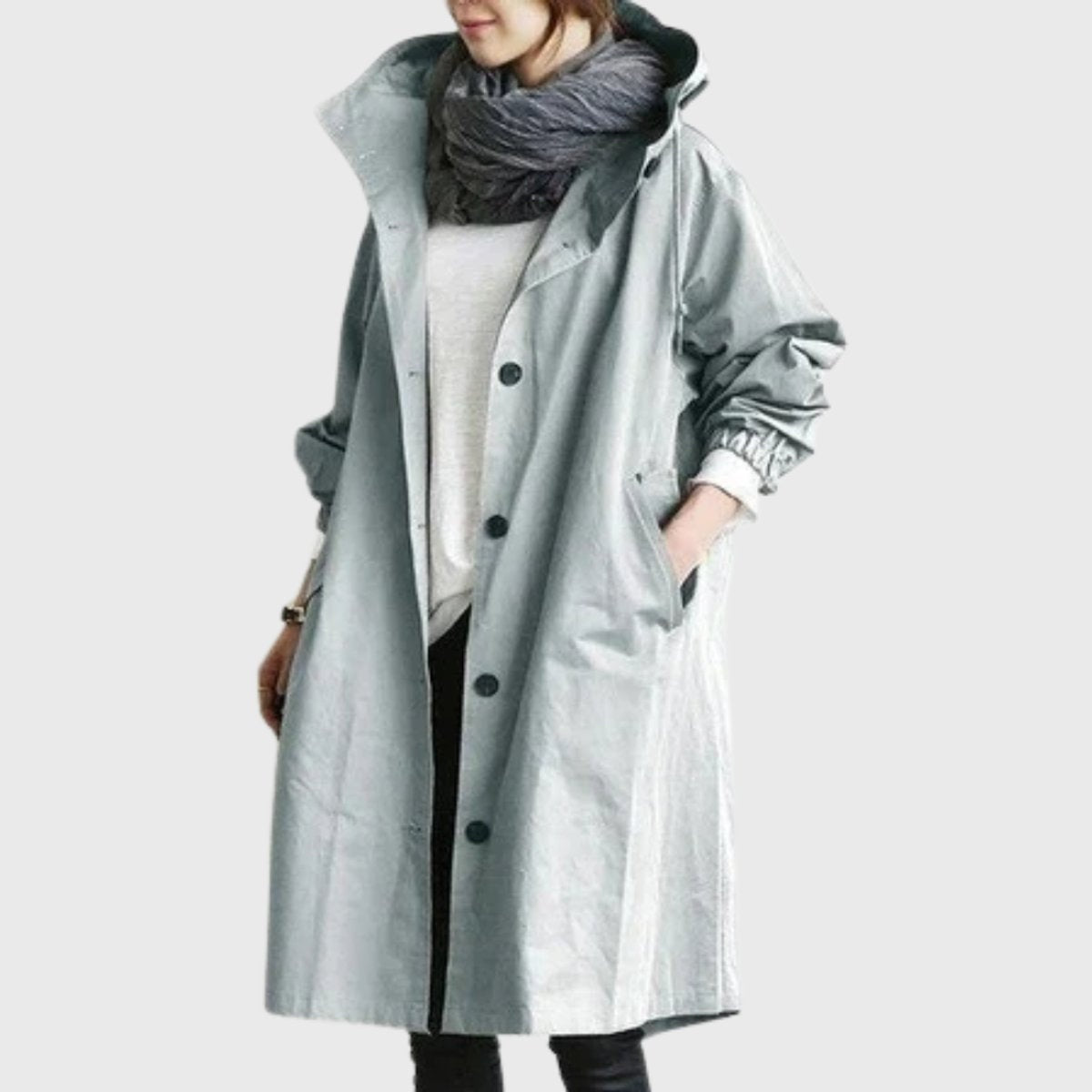 Lillian | Women's Long Waterproof Parka Coat Hooded Relaxed Fit