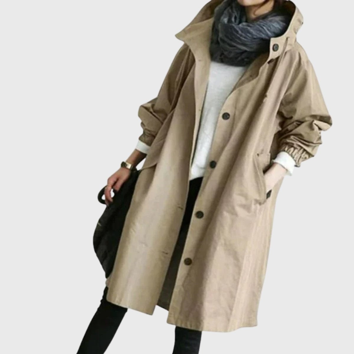 Lillian | Women's Long Waterproof Parka Coat Hooded Relaxed Fit