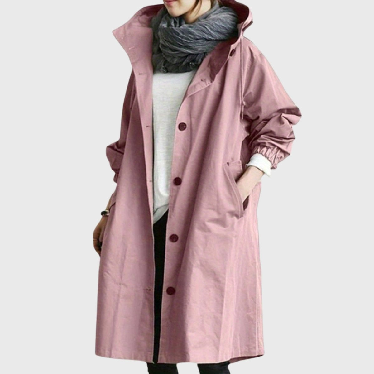 Lillian | Women's Long Waterproof Parka Coat Hooded Relaxed Fit