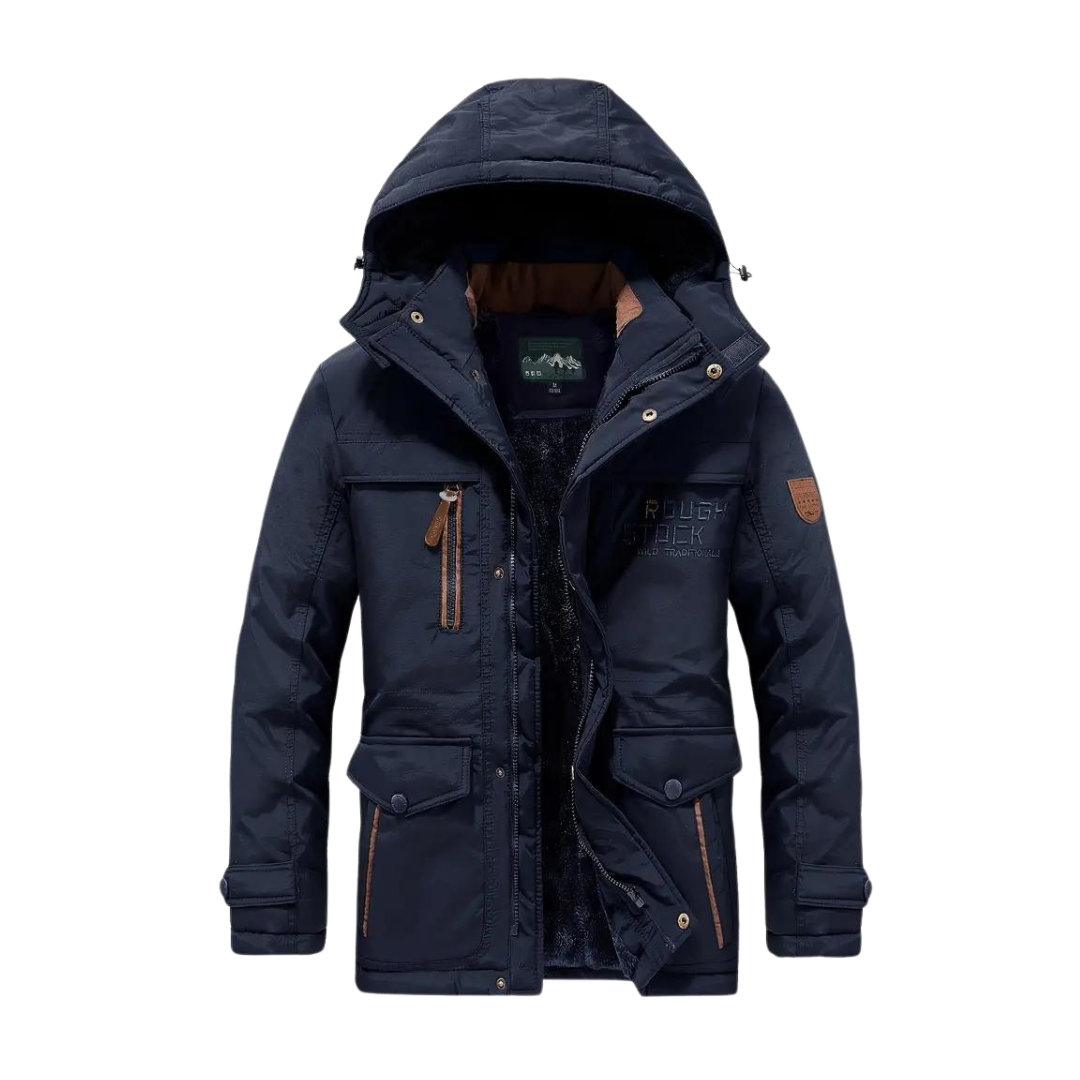 Spencer | Men's Quilted Parka Jacket Hooded Fleece Lined