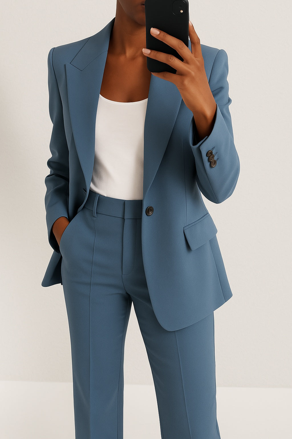 Megan | Women's Elegant Pantsuit Lapel Collar Blazer and Pants