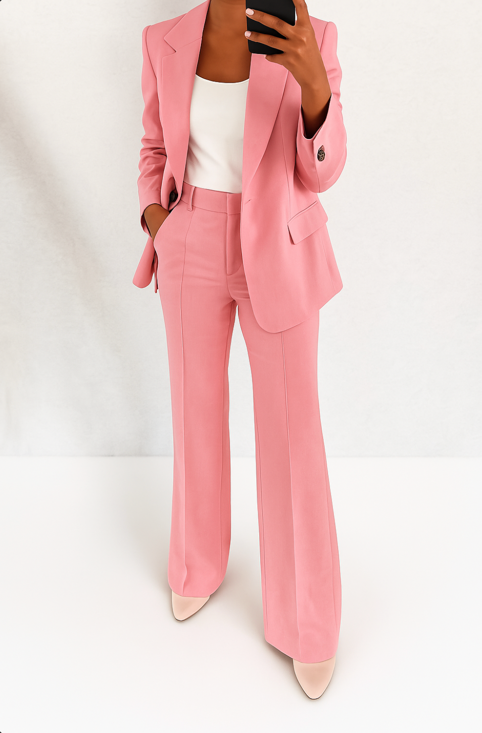 Megan | Women's Elegant Pantsuit Lapel Collar Blazer and Pants